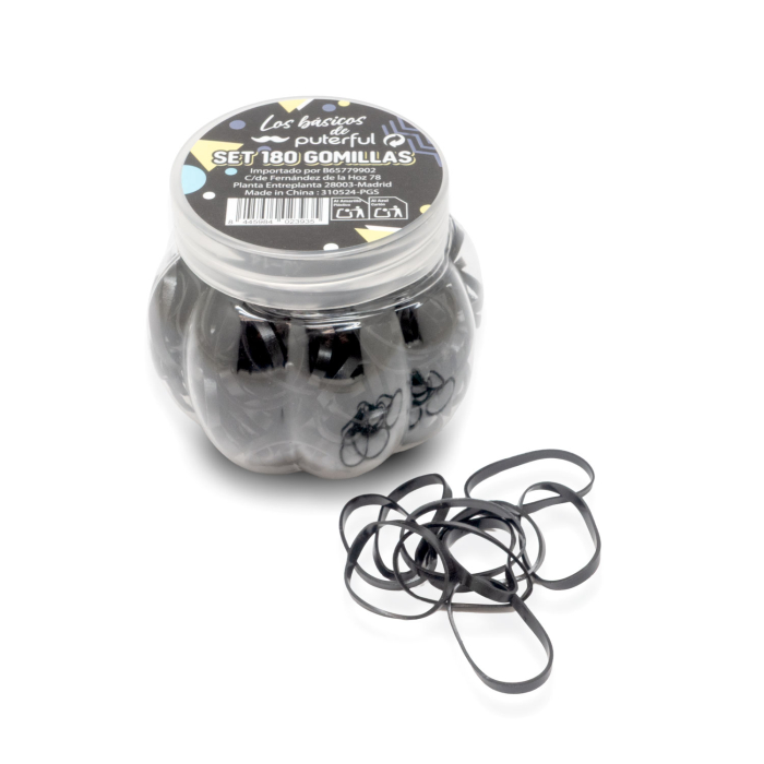Set Gomillas Silicona Negras