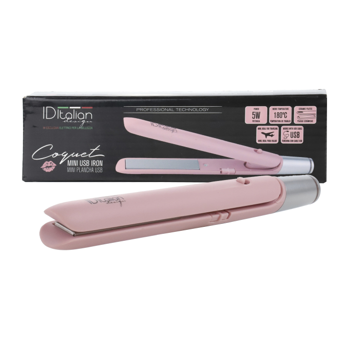Plancha Cerámica Mini Usb Coquet 300 gr