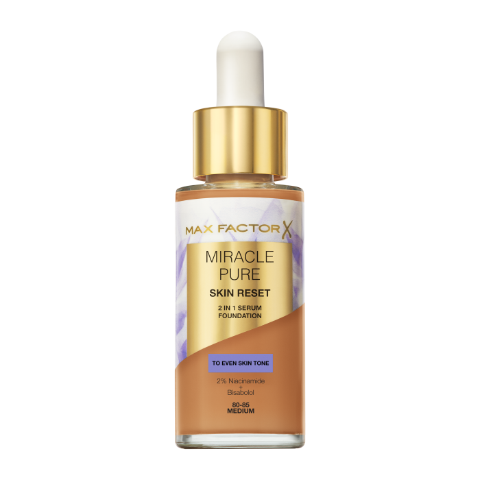 Max Factor Miracle Pure Skin Revival Serum Foundation 30Ml (Various Shades) - 80-85 Medium-image