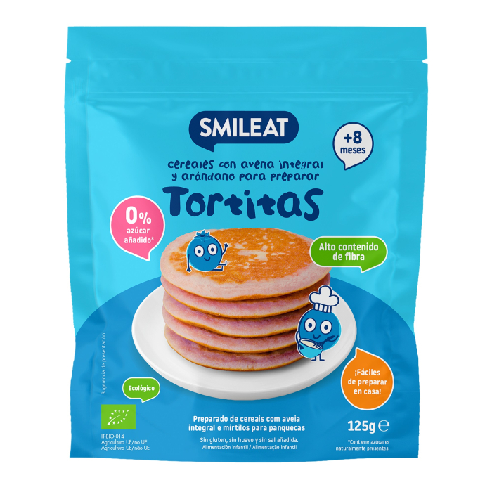 Mix Tortitas Avena Integral y Arándanos 125 gr