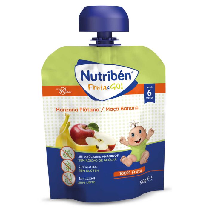 ¡17% DTO! Fruta & Go Manzana y Plátano 90 gr