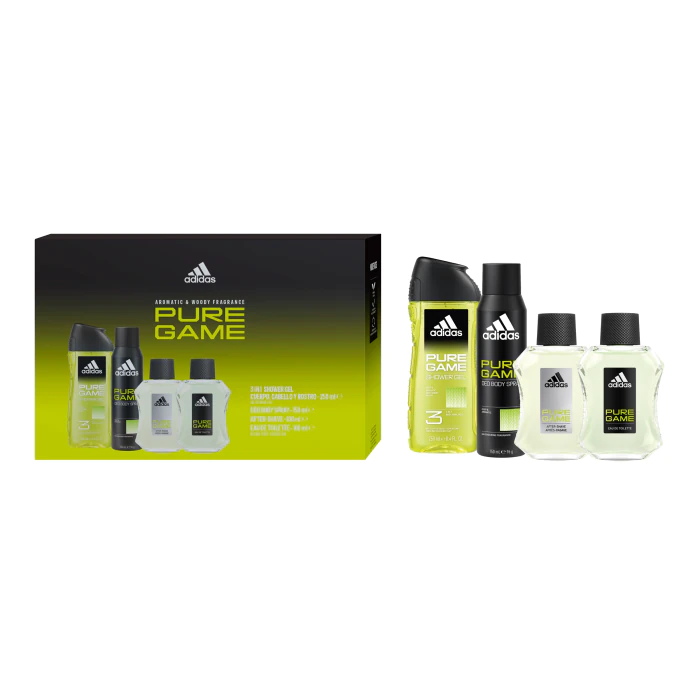 ADIDAS - Coffret Pure Game Trousse de toilette + Eau de toilette + Gel  douche + Déodorant
