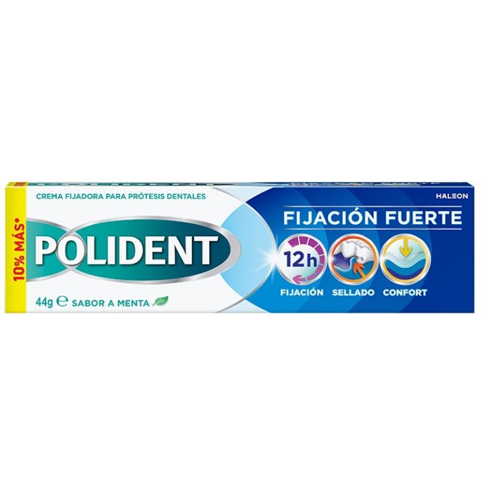 Crema Fijadora para Prótesis Dentales Fijación Fuerte Sabor Menta 40 gr