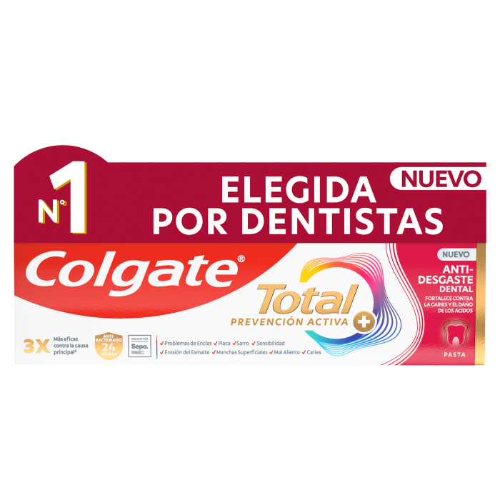 Pasta de Dientes Total Prevención Activa Antidesgaste Dental 75 ml