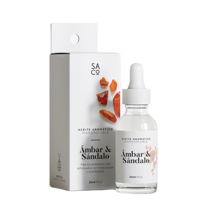 Óleo Aromático Hidrossolúvel Âmbar - Sândalo 30 ml