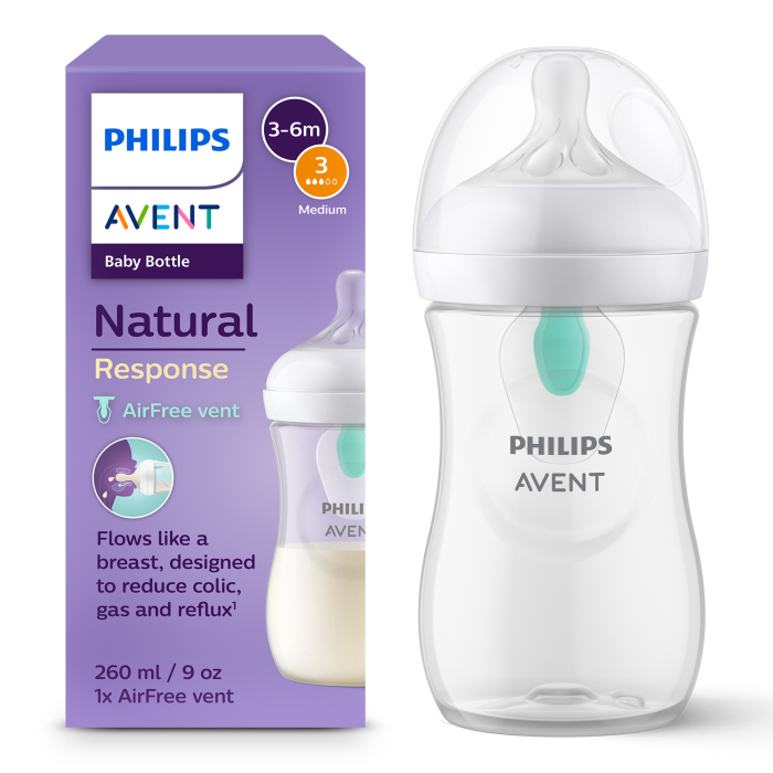 Avent Natural Response Biberón con sistema AirFree 260 ml