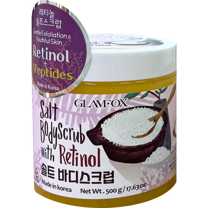 Esfoliante Corporal de Sal com Retinol 500 gr