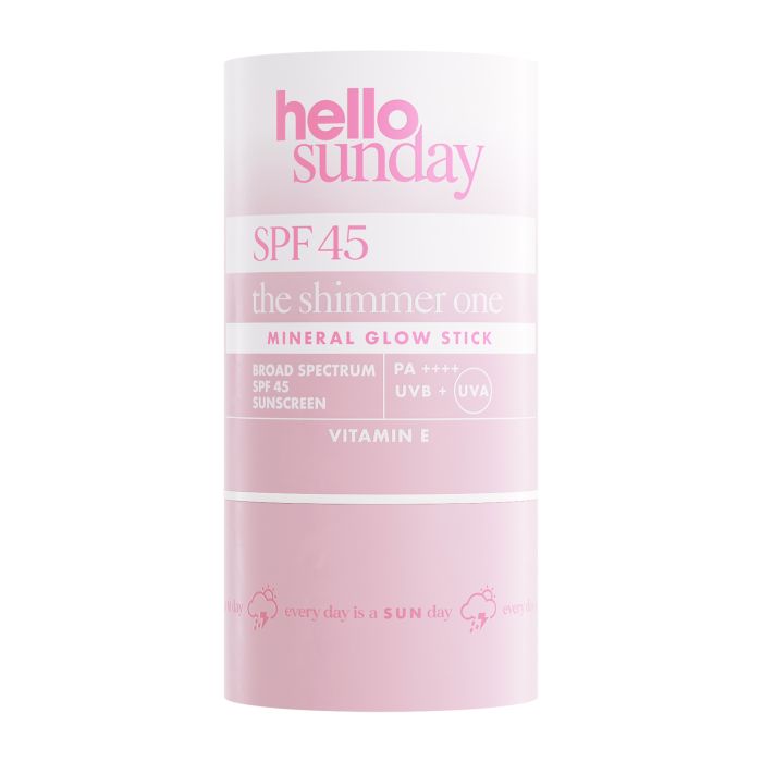 The Shimmer One Mineral Glow Stick SPF 45 con Ácido Hialurónico