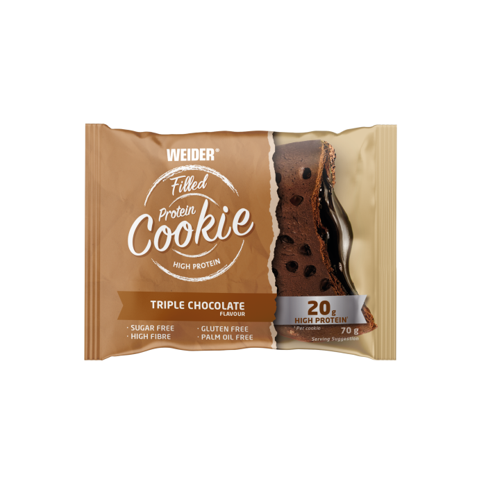 Filled Protein Cookie Triple Chocolate 70 gr