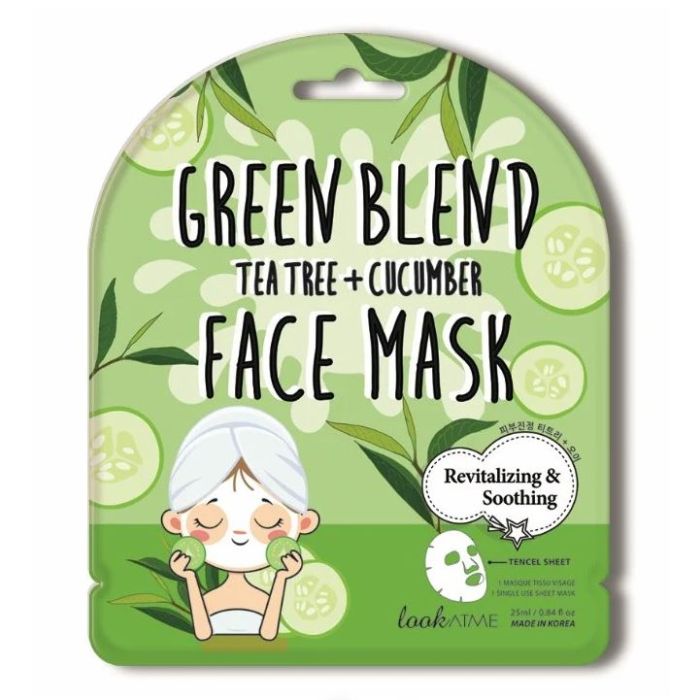 Mascarilla Facial Calmante y Revitalizante con Extracto de Árbol de té y Pepino 25 ml