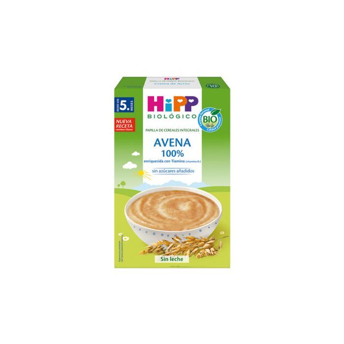 Aveia 100% BIO 200 gr  Hipp  Leche de continuación y alimentos