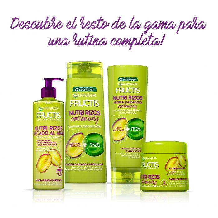 Fructis Nutri Curl Contouring Shampoing Cheveux Bouclés ou Ondulés