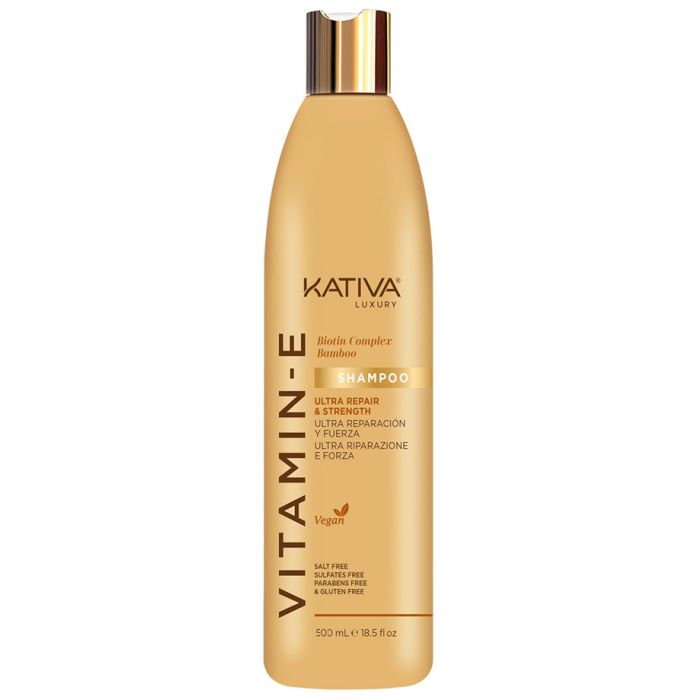 Champú Ultra Reparación y Fuerza con Vitamina E, Biotina y Bambú 500 ml