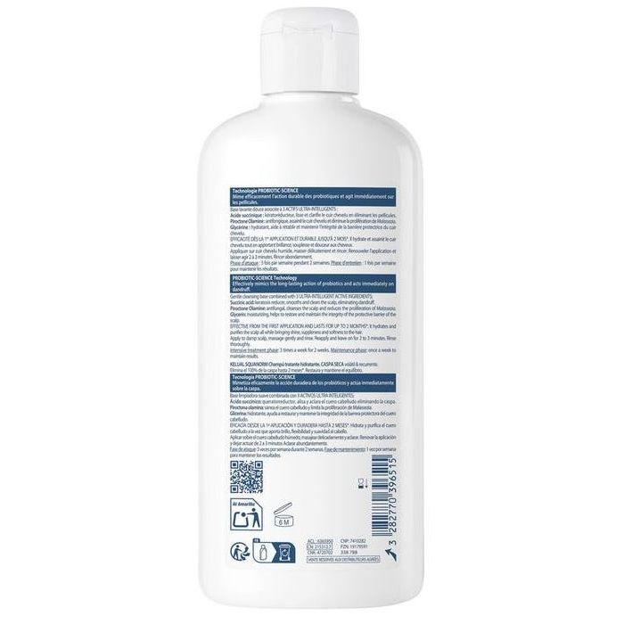 Shampoo trattante idratante per forfora secca di kelual squanorm