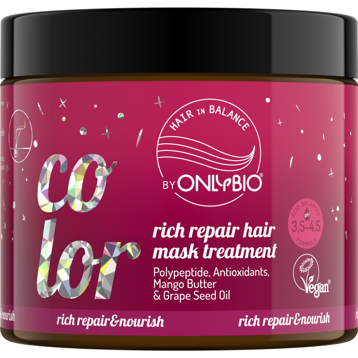 Máscara de reparação intensiva dos corantes Hair in Balance 280 ml