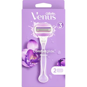 Máquina de barbear Venus Comfortglide Breeze + 2 recargas