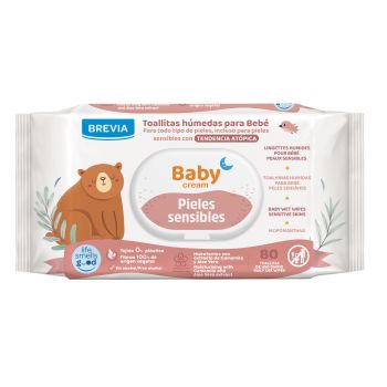 Baby Cream Toalhetes para a pele sensível