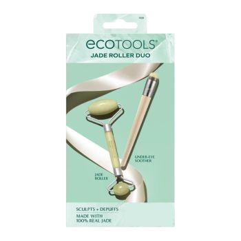 Holiday Set Jade Roller Duo Set de Rodillo Facial y Rodillo Contorno de Ojos