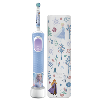 Kit Frozen Escova de dentes elétrica + Nécessaire de viagem