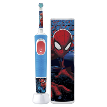 Kit Spiderman Escova de dentes elétrica + nécessaire de viagem