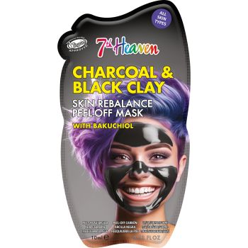 Charcoal & Black Clay Mascarilla Facial Peel-Off Reequilibrante con Carbón y Arcilla Negra