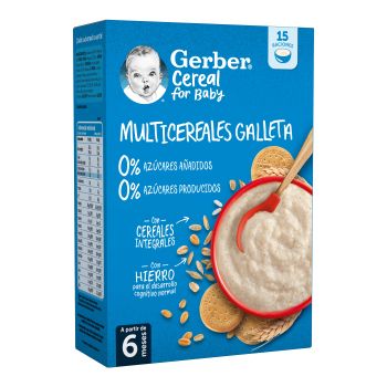 Papilla Multicereales con Galleta 0% Azúcares