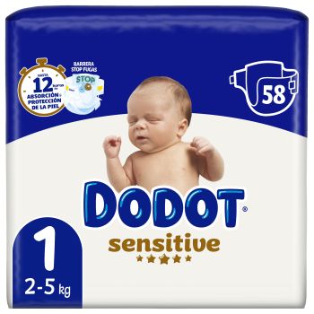 Sensitive Tamanho 1 Fraldas para Bebé 2-5kg