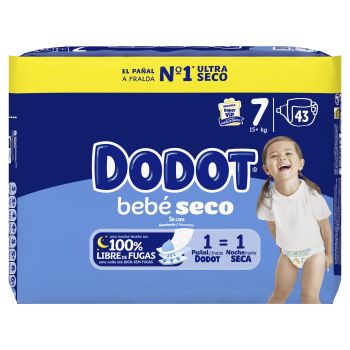 Bebé Seco Tamanho 7 Fraldas para Bebés 15kg+