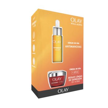 Conjunto Vitamina C + Sérum Antimanchas AHA24 + Creme de Dia Niacinamida SPF30