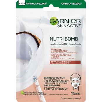 Masque nourrissant et illuminateur au lait de coco de Nutri Bomb