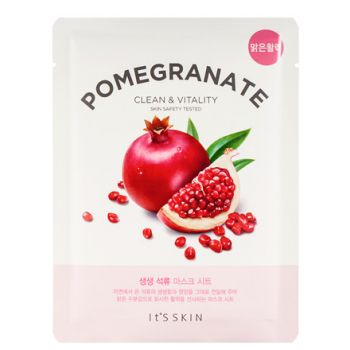 The Fresh Mask Sheet Pomegranate Mascarilla limpiadora y vitalizante de granada