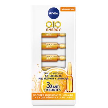 Ampolas Q10 Energy Vitamina C Antirrugas Pele Radiante e Iluminada