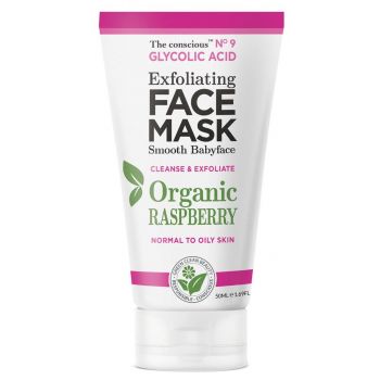 Máscara facial esfoliante com ácido glicólico