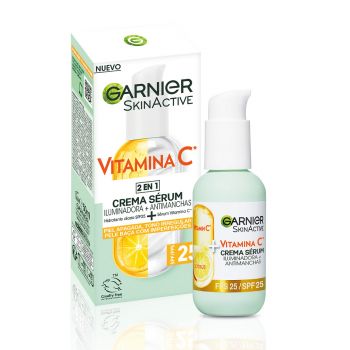 Skin Active Sérum Crème Vitamine C 2en1 Booster d&#039;Éclat