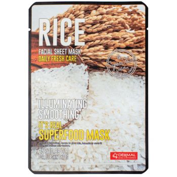 Máscara de arroz superalimentar