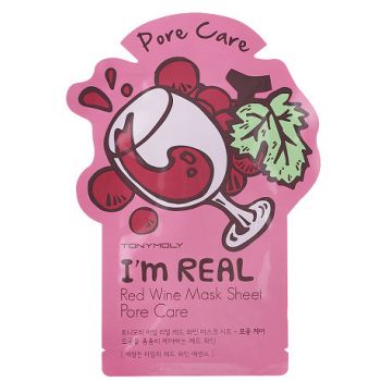 I’m Red Wine Mask Sheet Pore Care Masque visage pores