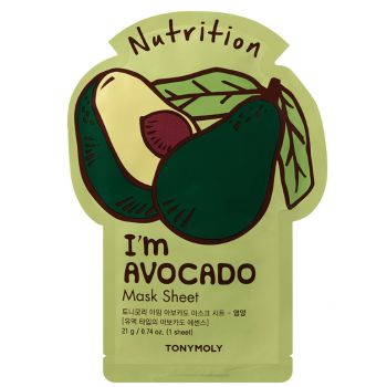 Estou Avocado Mask Sheet Nutrition Máscara Facial