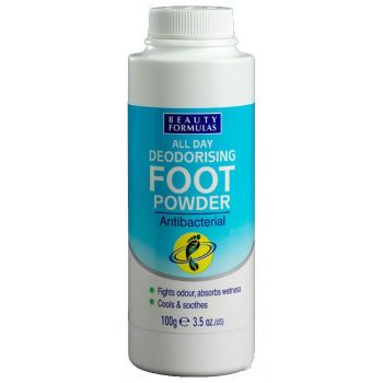 Desodorizante antibacteriano para os pés em pó