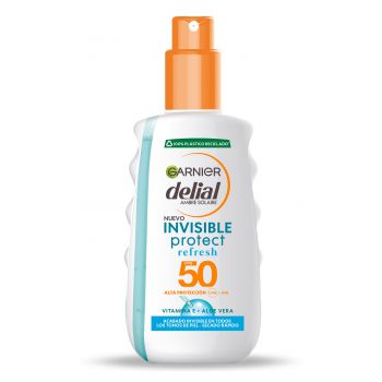 Delial Protetor de spray Solar Refresh SPF50 proteção invisível