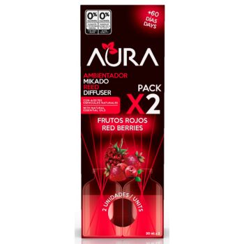 Pack Mikado Aura Frutos Rojos