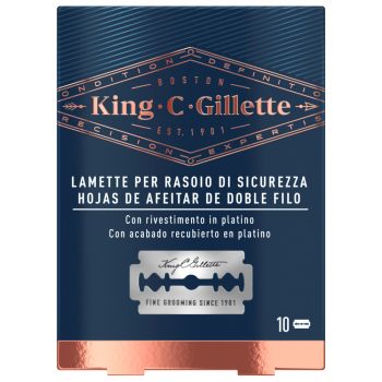 Gillette King C. Feuilles de rasage en double feu
