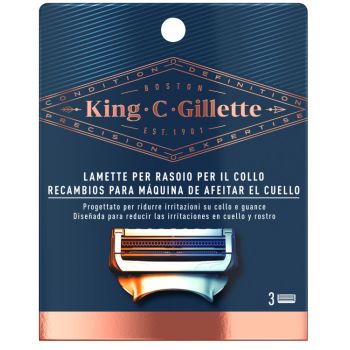 Gillette King C. Recambios para Máquina De Afeitar el Cuello