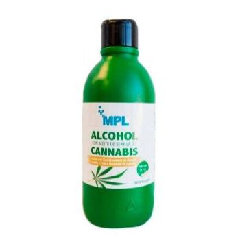 Alcool et huile de cannabis