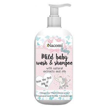 Shampoo de sabão e bebê macio