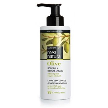 Leite corporal hidratante de oliveira