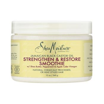 Strengthen &amp; Restore Smoothie Styling Cream Óleo de rícino preto da Jamaica