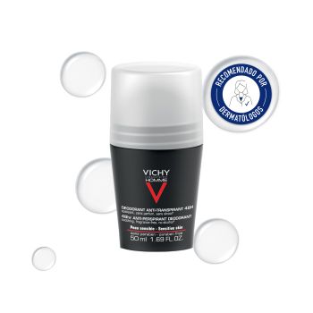 Vichy Desodorizante Roll On Homme Pele sensível para homem