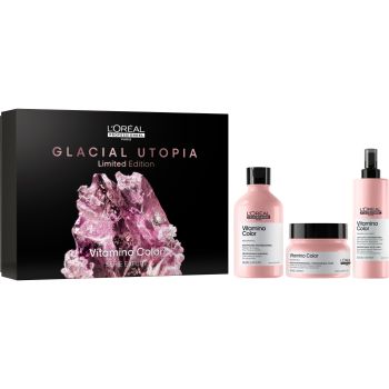 Cofre Glacial Utopia Vitamino Color Serie Expert Champú + Mascarilla + Spray