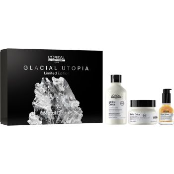 Cofre Glacial Utopia Metal Detox Serie Expert Champú + Mascarilla + Aceite