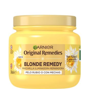 Original Remedies Mascarilla Reparadora Iluminadora Sun-Kissed Camomila Cabello Rubio